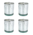4 Teelichtgläser 6x7cm Teelichthalter Kerzenhalter Windlichtglas Windlichter Set