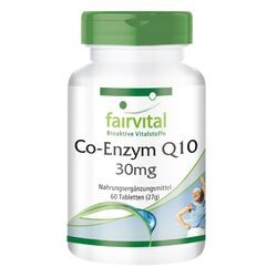 Co-Enzym Q10 30 mg 60 Tabletten, Vitalität für Herz und Gefäße VEGAN | fairvital