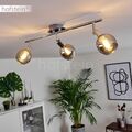 Decken Lampe drehbare Flur Strahler Ess Wohn Schlaf Zimmer Beleuchtung Rauchglas