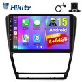 CarPlay 4+64G 8Core Android 15 Navi Radio Für Skoda Octavia II 1Z3 1Z5 2004-2013