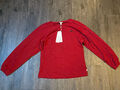 Esprit T-Shirt rot Gr. XXS ~ 32 - NEU ETIKETT - Langarm Damen Freizeit