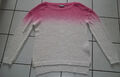 Strick Pullover Gr. M L 38 40 42 GRAU Rosa Farbverlauf Pulli Langarmpullover top