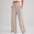 Damen Hoher Taille Weites Bein Hose Freizeit Lang Pants Herbsthose Jogginghose