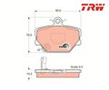 Bremsbelagsatz, Scheibenbremse COTEC TRW GDB1365 für Smart