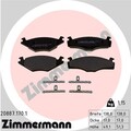 Bremsbelagsatz Scheibenbremse ZIMMERMANN 20887.170.1 für VW SEAT POLO IBIZA 86C
