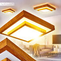 Decken Leuchte LED Design Bad Lampe Holzoptik Wohn Schlaf Bade Raum Beleuchtung