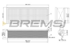 BREMSI Luftfilter für VW Passat Variant 365 2.0 TDI 1.6 3C5 1.8 TSI 5N_ Skoda