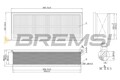 BREMSI Luftfilter für VW Passat Variant 365 2.0 TDI 1.6 3C5 1.8 TSI 5N_ Skoda