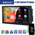 7 Zoll 2 DIN Autoradio 4+64GB Android 14 Carplay GPS NAVI USB WiFi RDS Bluetooth