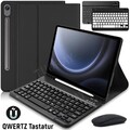 Für Samsung Galaxy Tab S9 FE S8 S7 11 QWERTZ Bluetooth Tastatur Maus Schutzhülle