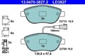 ATE Bremsbelagsatz, Scheibenbremse 13.0470-3827.2 für FIAT ABARTH LANCIA OPEL
