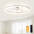 Deckenventilator mit Licht dimmbare LED 6Geschwindigkeiten App und Fernbedienung