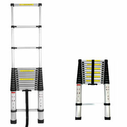 Alu Teleskopleiter Stehleiter Leiter Anlegeleiter Mehrzweckleiter 3m-5m CE EN131