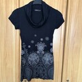 Zero Minikleid Rollkragen schwarz Gr. 36