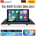 4+64G Für BMW X3 E83 2004-2012 Android13 Autoradio GPS Navi WIFI BT RDS SWC DAB+