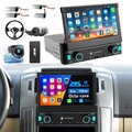 DAB+ DVR Autoradio 1 Din 7" Touchscreen Wireless CarPlay Bluetooth 6+128GB Radio