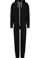 Herren Sweat Jumpsuit Overall Black/White M/L