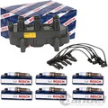 BOSCH ZÜNDSPULE+4x BOSCH ZÜNDKERZEN+BOSCH ZÜNDLEITUNG passend für OPEL VECTRA B
