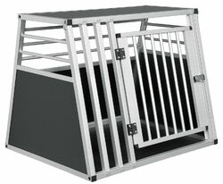 Alu Hundetransportbox Transportbox Hundebox Autotransportbox Alubox B-Ware