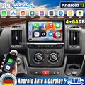 4+64G für Fiat Ducato Citroen Jumper Android 13 Autoradio CarPlay GPS BT DAB+DSP