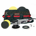 Dino KRAFTPAKET 21mm-720W XL-Set Exzenter Poliermaschine 125mm 150mm Stützteller