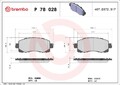 BREMBO Bremsbelagsatz, Scheibenbremse P 78 028 passend für SUBARU