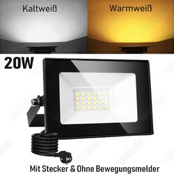 100W 200W LED Fluter Flutlicht Gelb Stativ Baustrahler Scheinwerfer mit Stecker