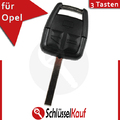 Autoschlüssel 3 Tasten Gehäuse passend für Opel Astra Omega Signum Zafira Vectra