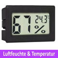 Hygrometer Thermometer mini Luftfeuchtigkeit Temperatur messer Anzeige Einbau