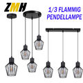 Deckenlampe Deckenleuchte 3 Flammig Wohnzimmer Schwarz Hängeleuchte Hängelampe