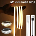 5V USB Neon COB LED Stripe Streifen Flex Leiste Band Lichtschlauch Lichterkett
