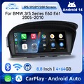 8,8" 4+64GB Autoradio Android Carplay GPS NAVI BT Bluetooth für BMW E60 E61 CCC