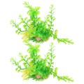  2 Pcs Künstliche Pflanzendekoration Plastikaquariumpflanzen Für Aquarien