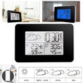 Digital Funkuhr Wetterstation Funkwecker Thermometer Hygrometer mit Außensensor