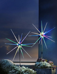 LED-Gartenstecker "Polarstern", 2er-Set,Leuchtender Sternenzauber für den Garten