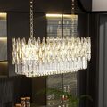 Luxus Deckenleuchte Kristall Decken Lampe Kronleuchter LED Dimmbar Pendelleuchte