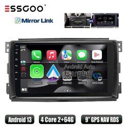 Für Benz Fortwo Smart 451 05-10 Autoradio GPS Navi WIFI CarPlay Android 13 2+64G