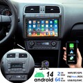 2+64G Android 14 Carplay Für VW Polo 6R 6C 2009-2017 Autoradio GPS WIFI RDS +KAM