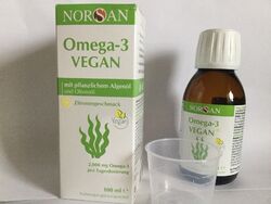 NORSAN Omega-3 Vegan 100ml mit pflanzlichem Algenöl
