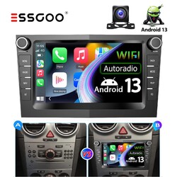 +KAM Autoradio Android 13 Für Opel Corsa C D Astra H Antara Meriva GPS Navi RDS