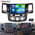 DAB+ 4+64G Für Toyota Hilux 2005-14 Android14 CarPlay Autoradio GPS Navi RDS SWC