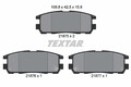 Textar 2187501 Bremsbelagsatz, Scheibenbremse passend für ISUZU OPEL