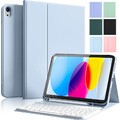 Bluetooth QWERTZ Tastatur mit Hülle Für iPad A16 11th 11'' 2025/10th Gen 10.9''