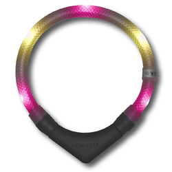Leuchthalsband LEUCHTIE Plus für Hunde bicolor/zweifarbig LED Halsband3 Jahre Garantie* direkt vom Hersteller Made in Germany