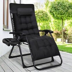 Klappsessel Liegestuhl Sonnenliege Gartenliege Campingstuhl mit Auflage klappbar