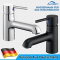 Wasserhahn Waschbecken Waschtischarmatur Einhandmischer Mischbatterie für Bad