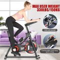 LCD Heimtrainer Ergometer Fitness Fahrrad Indoor Cycling Bike mit Pulsmesser&APP