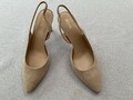 Slingpumps , Velourleder Beige, Größe 40, Michael  Kors, Ungetragen