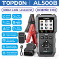 TOPDON AL500B Profi Auto Diagnosegerät KFZ OBD2 Scanner mit Batterietester EOBD