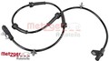 Metzger 09001252 Sensor für Raddrehzahl ABS Sensor Raddrehzahl für Nissan 